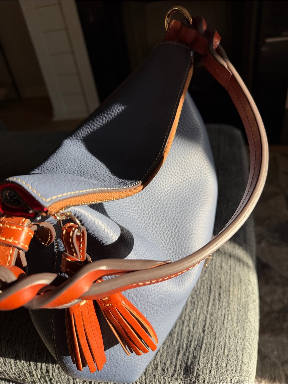 Dooney and Bourke Pebble Grain Twist Strap Hobo - Picture 4 of 16